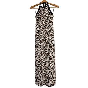 Diane Von Furstenberg Poppy Print Bodycon Maxi Dress